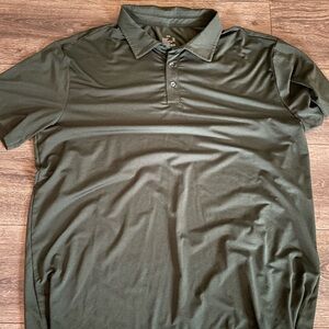 Sz XXL green lightweight/silky feel polo